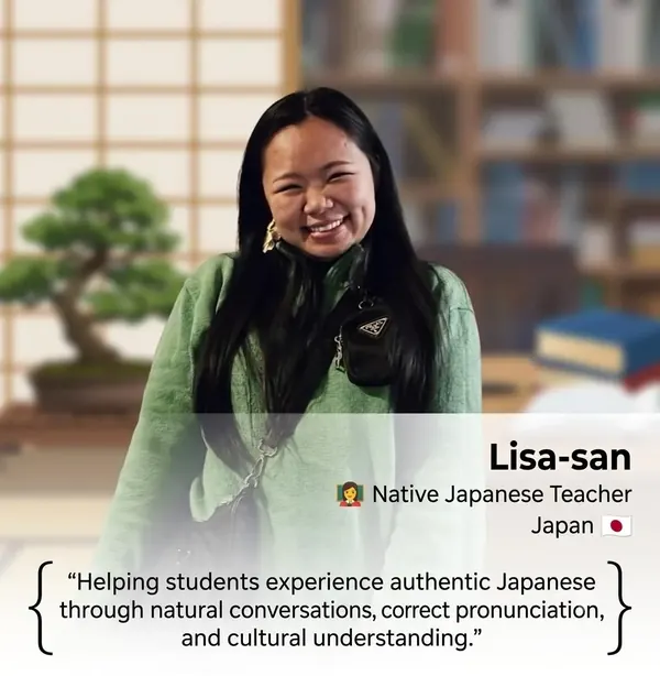 Lisa-san - Native Japanese Teacher from Japan at KIZASHI